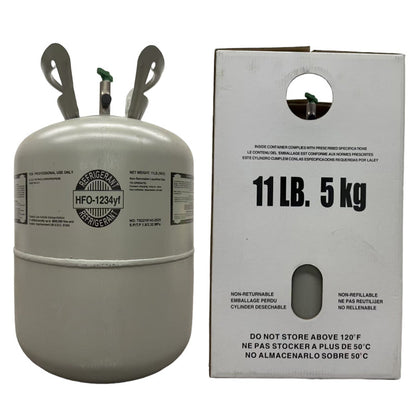 11 LB R1234yf (R-1234yf) Refrigerant Gas | 5 Cylinders