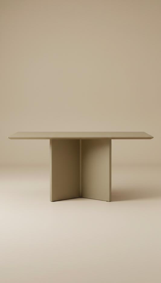 Powder-Coated Aluminum Dining Table
