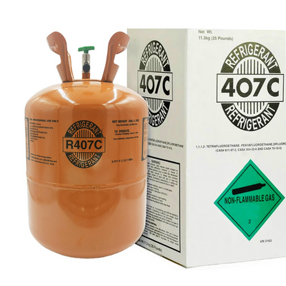 25LB R407C (R-407C) Refrigerant Gas | 10  Cylinders