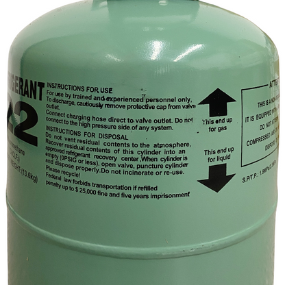 30LB R22 (R-22) Refrigerant Gas | 30 Cylinders