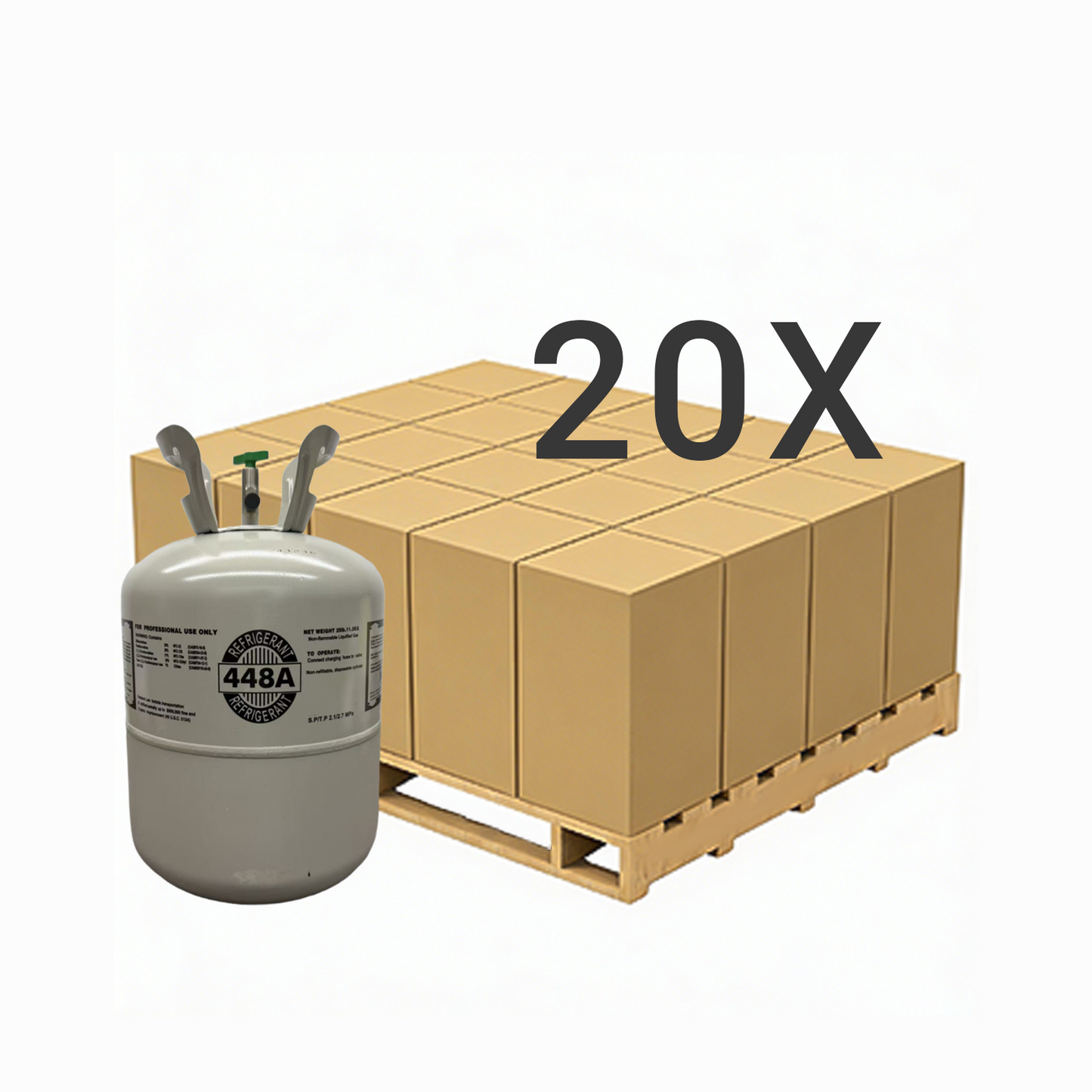 25LB R448A (R-448A) Refrigerant Gas | 10 Cylinders