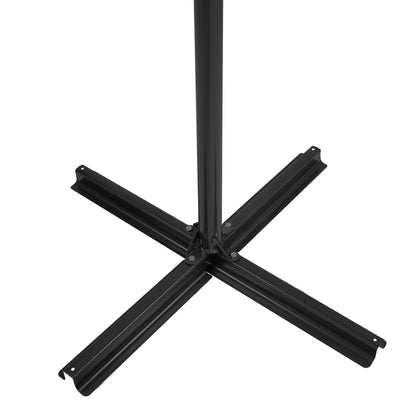Hanging 2-Seater Egg Chair & Black 3m LED Cantilever Parasol Bundle