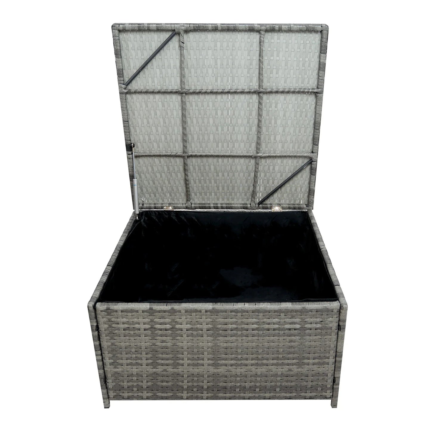 11 Seater Rattan Furniture Set With Firepit – Grey