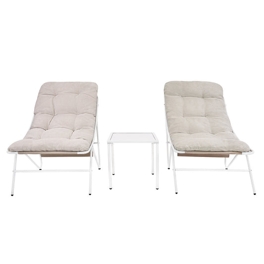 3 Piece Bistro Set - Cream