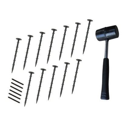Flexible Lawn Edging 16.8m With Mallet - Black