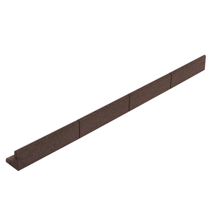 Flexible Lawn Edging 21.6m With Mallet - Brown