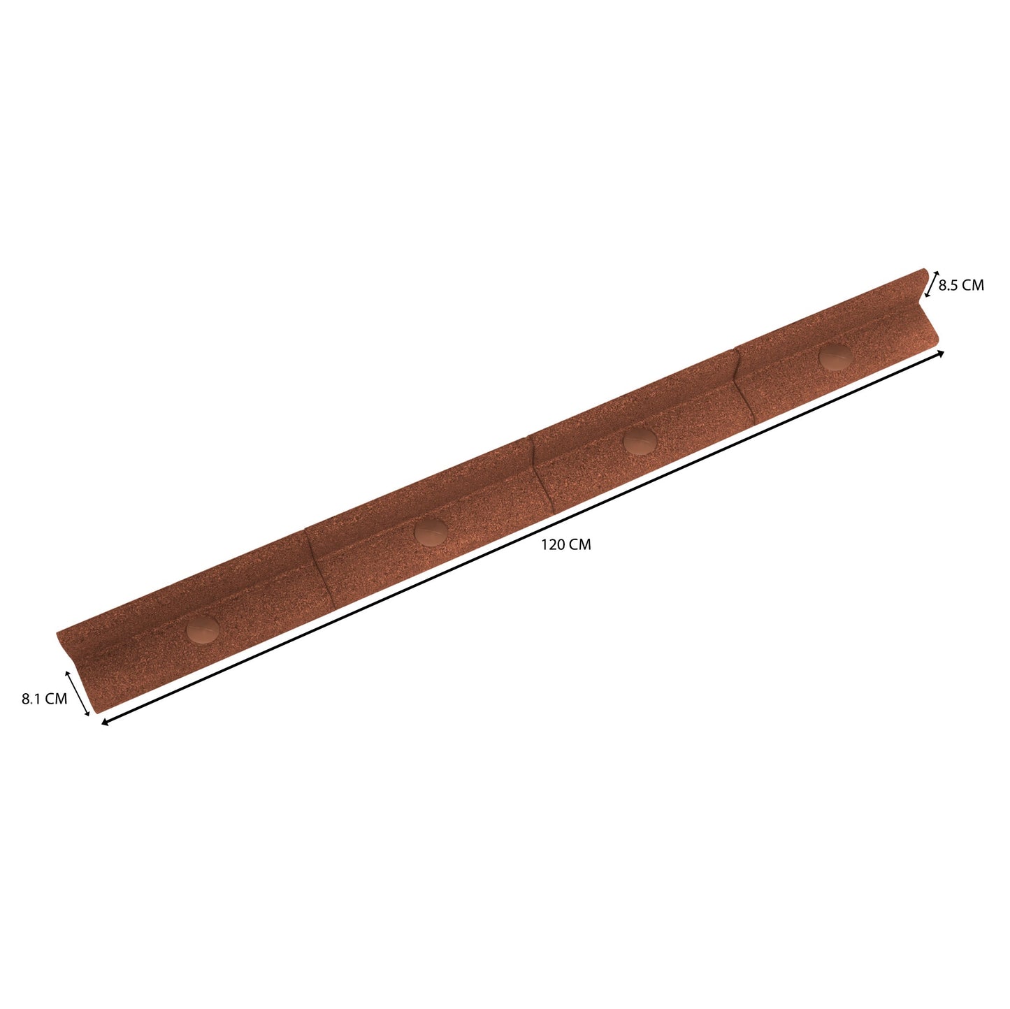 Flexible Lawn Edging 31.2m With Mallet - Terracotta