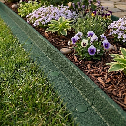 Flexible Lawn Edging 55.2m With Mallet - Green