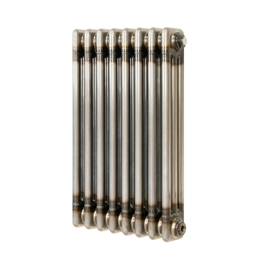 Traditional 3 Column Radiator - 600 x 425mm - Raw Metal