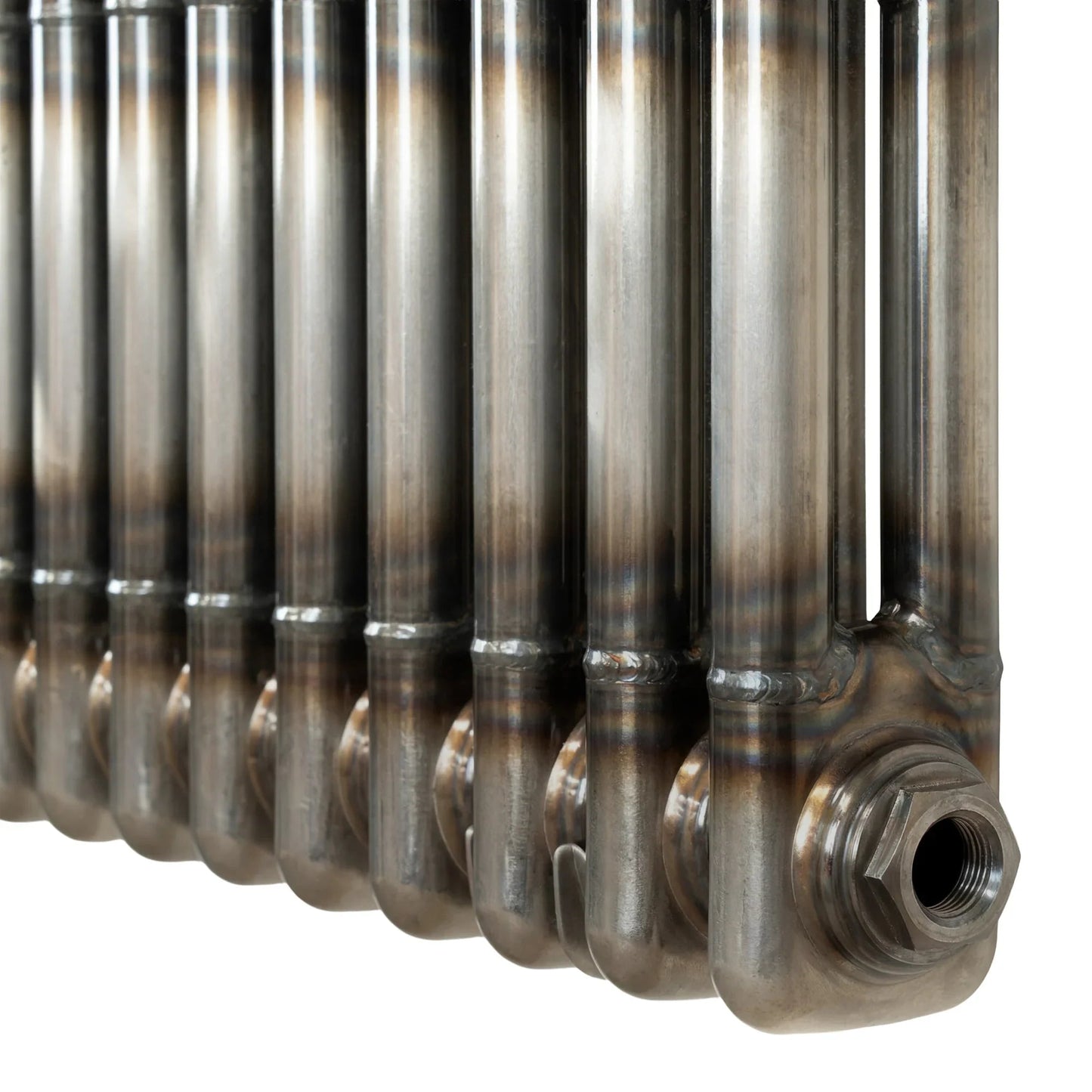 Traditional 3 Column Radiator - 600 x 1460mm - Raw Metal