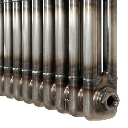 Traditional 3 Column Radiator - 1500 x 290mm - Raw Metal