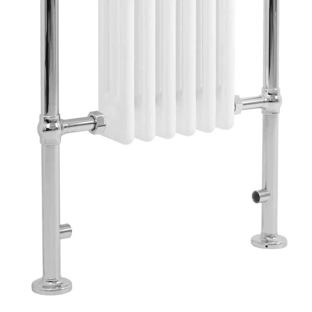 Traditional Heated Towel Rail Radiator – 950mm x 570mm  – White