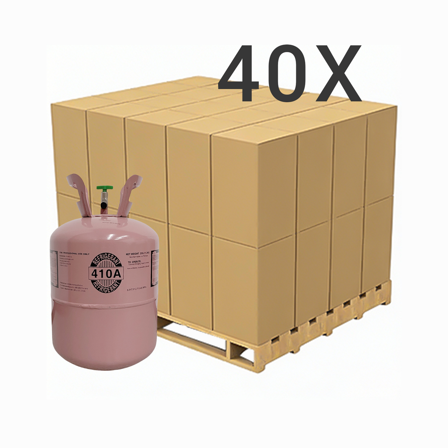 25LB R410A (R-410A) Refrigerant Gas | 5 Cylinders