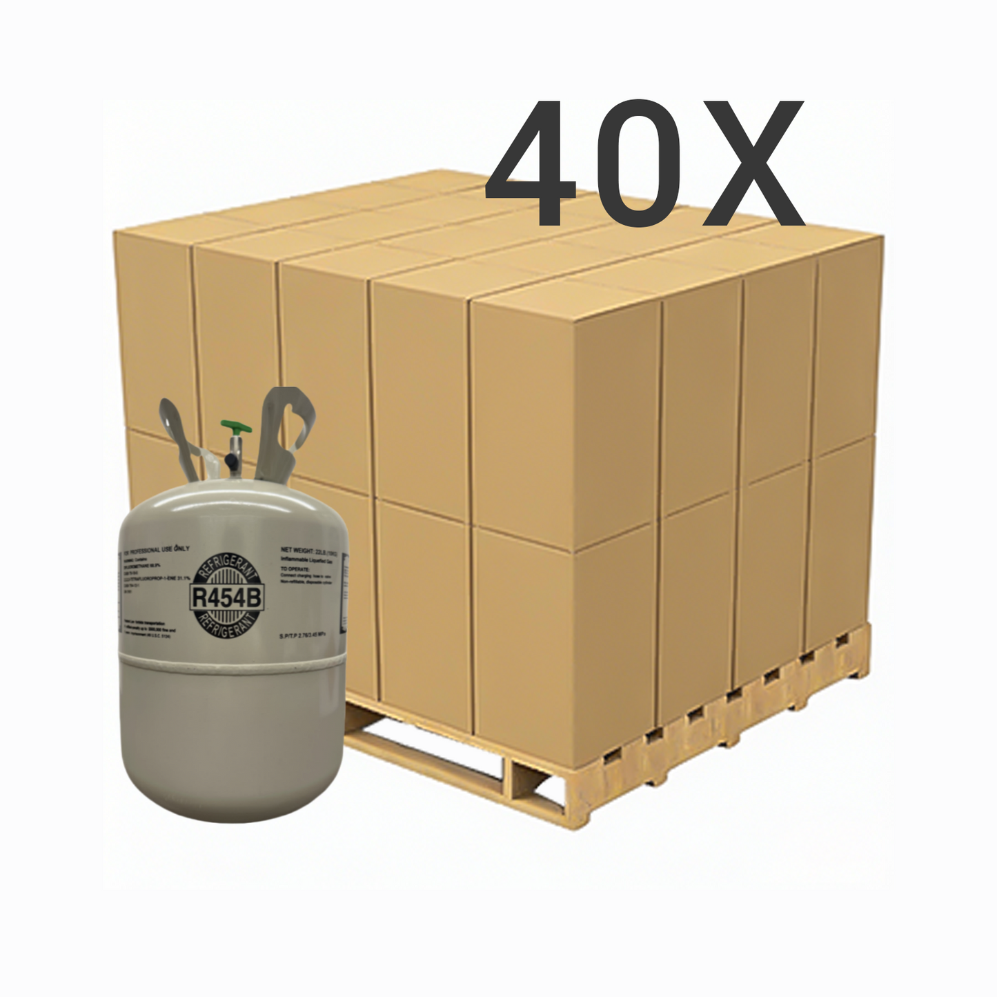 22LB R454B (R-454B) Refrigerant Gas | 30 Cylinders