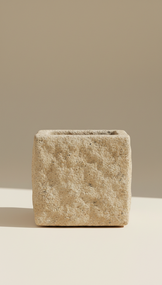 Sunlit Stone Accent Planter