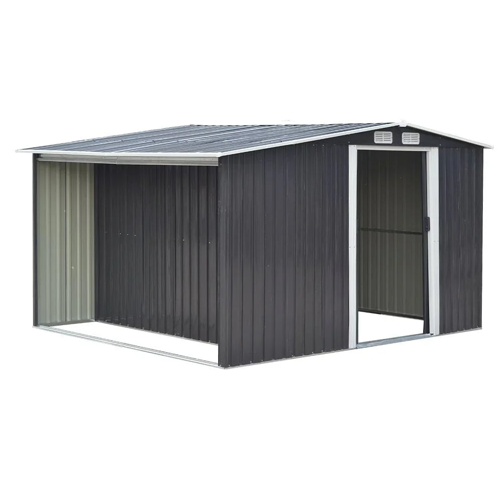 Metal Garden Shed 8ft x 8ft - Black