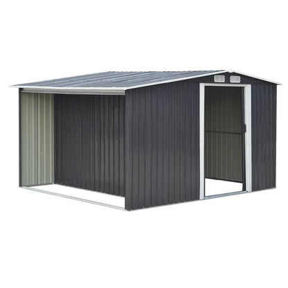 Metal Garden Shed 8ft x 8ft - Black