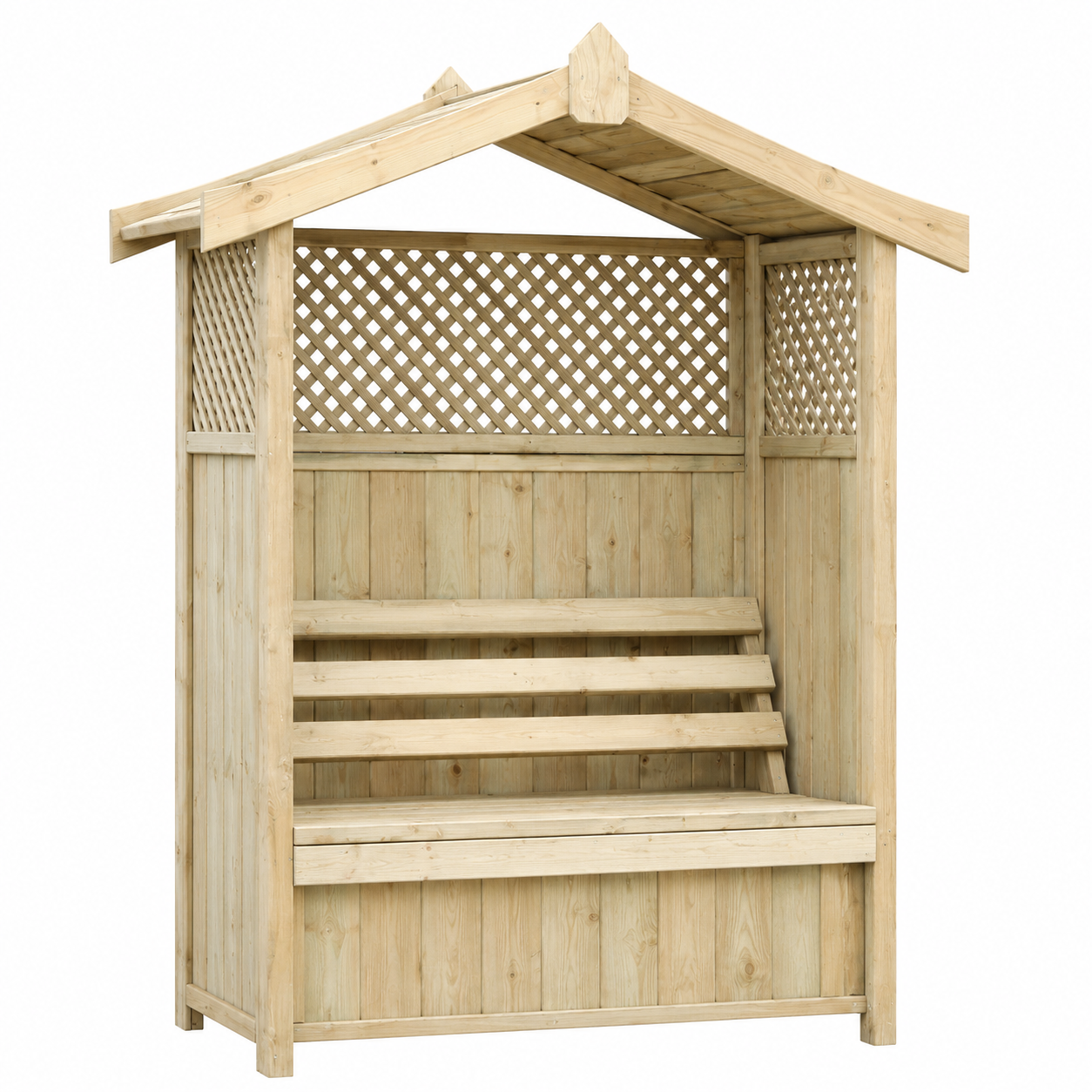 Barcelona Garden Arbour – Storage Box & Trellis