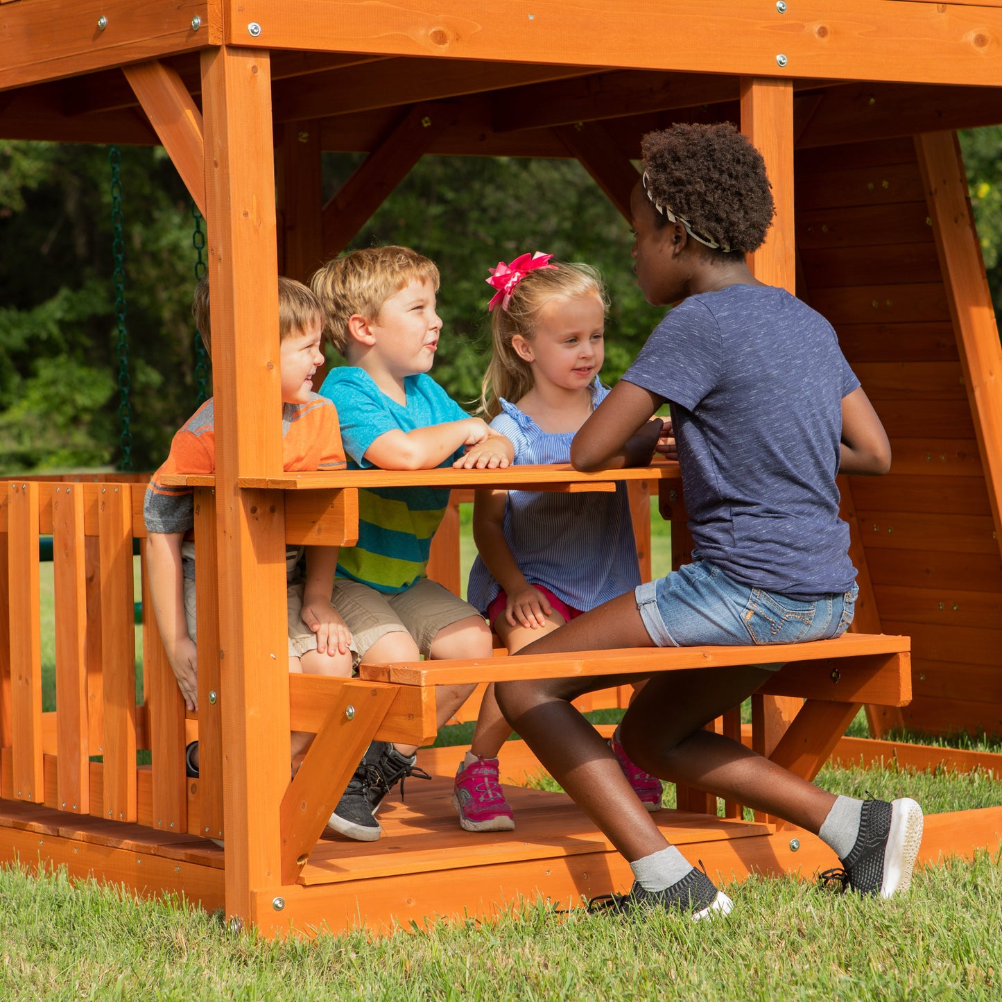 Skyfort II Swing Set and Climbing Frame