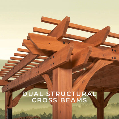 6.1m x 3.7m (20ft x 12ft) Beaumont Pergola