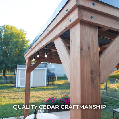 4.4m x 3.7m (14ft x 12ft) Arcadia Gazebo