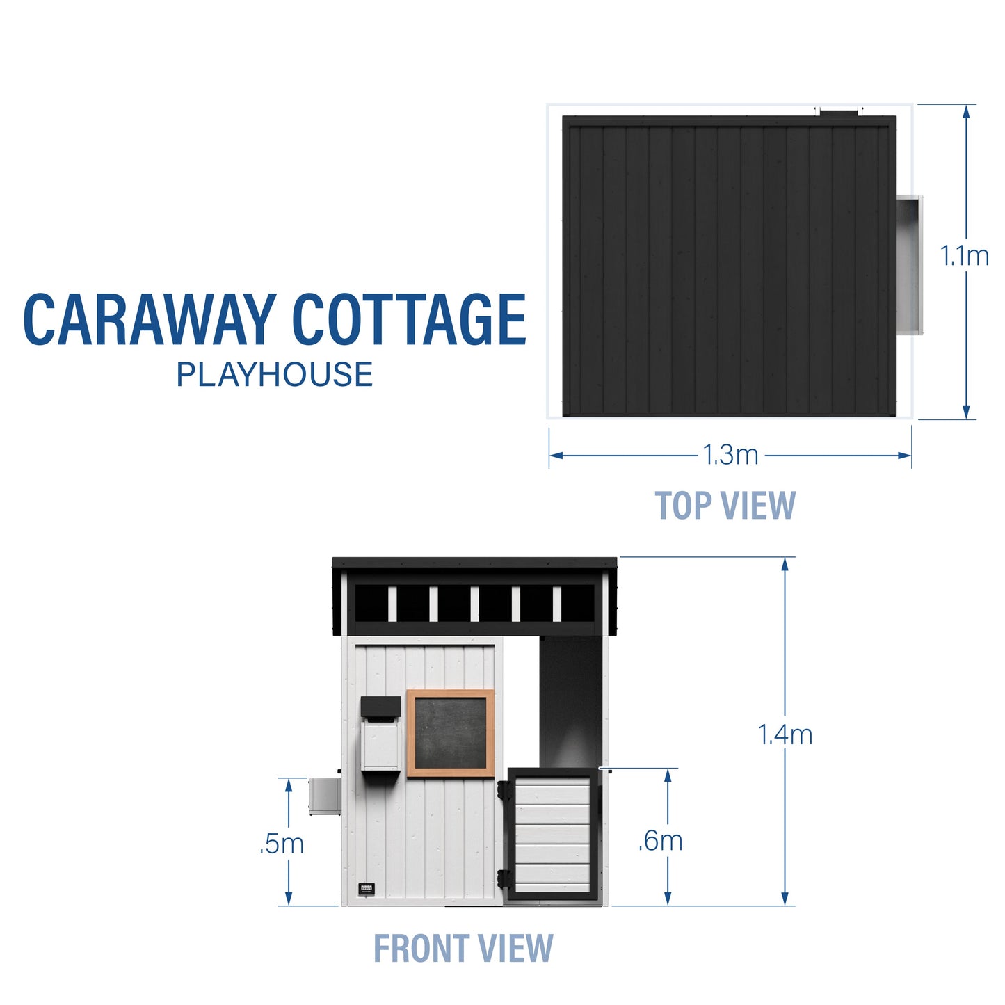 Caraway Cottage Playhouse - White
